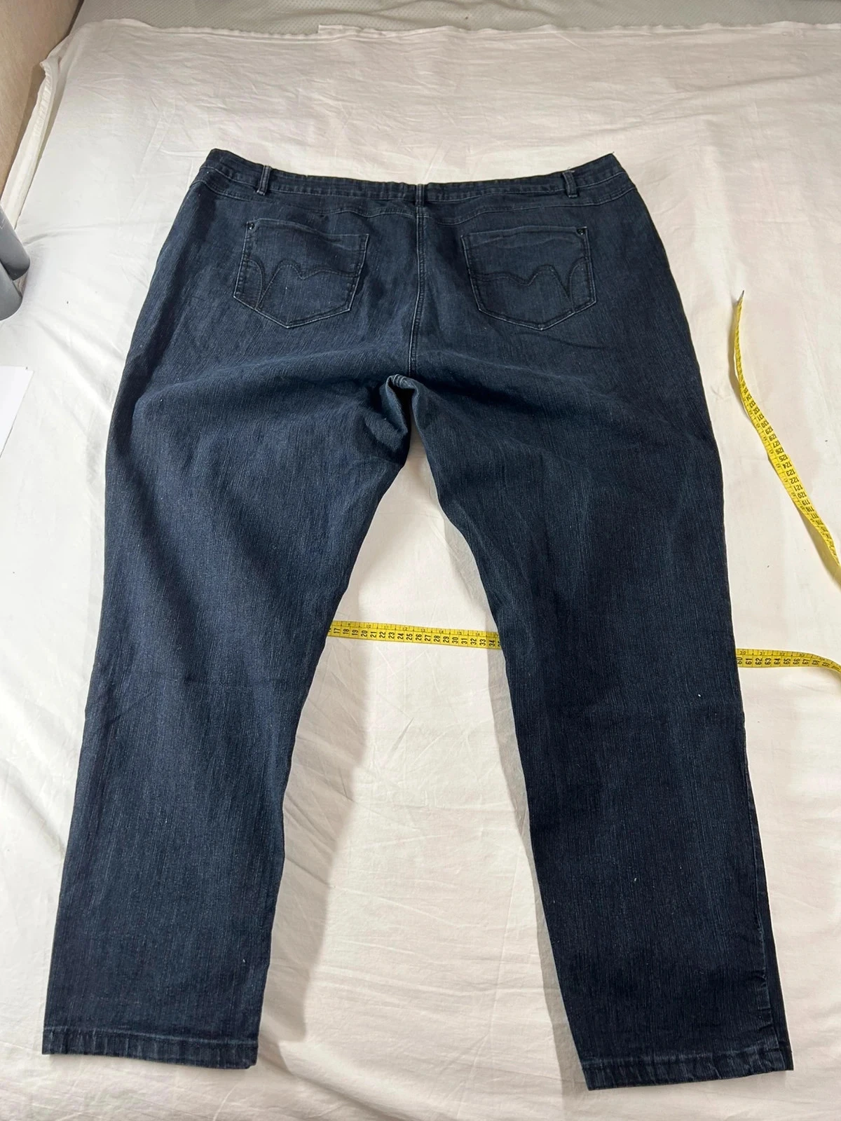 Zwarte grote vintage jeans love yours – photo 12